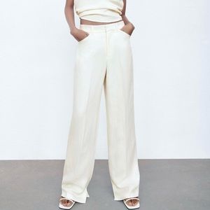 COPY - Zara White Wide Leg Trouser Pants